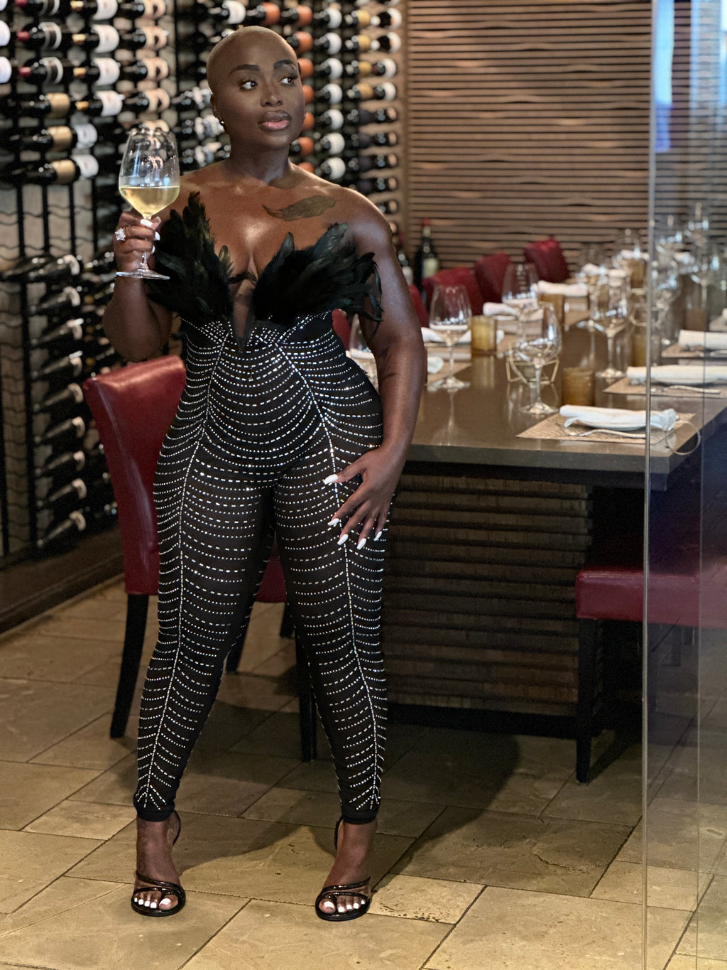 Glam Jumpsuit Black | The Bombshell Boutique