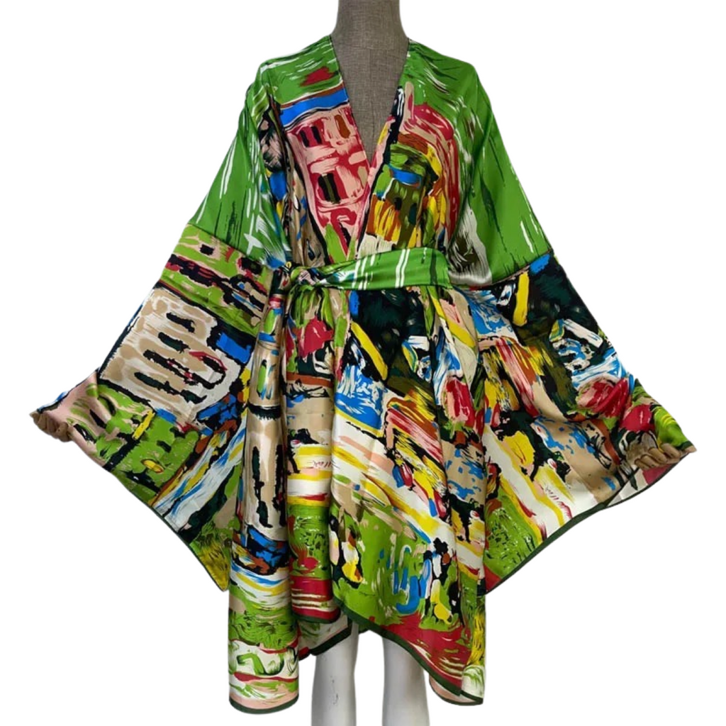 Luxe Kimono Cardigan Green Paradise Pre Order