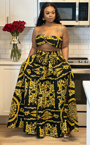 Royalty African Maxi Skirt