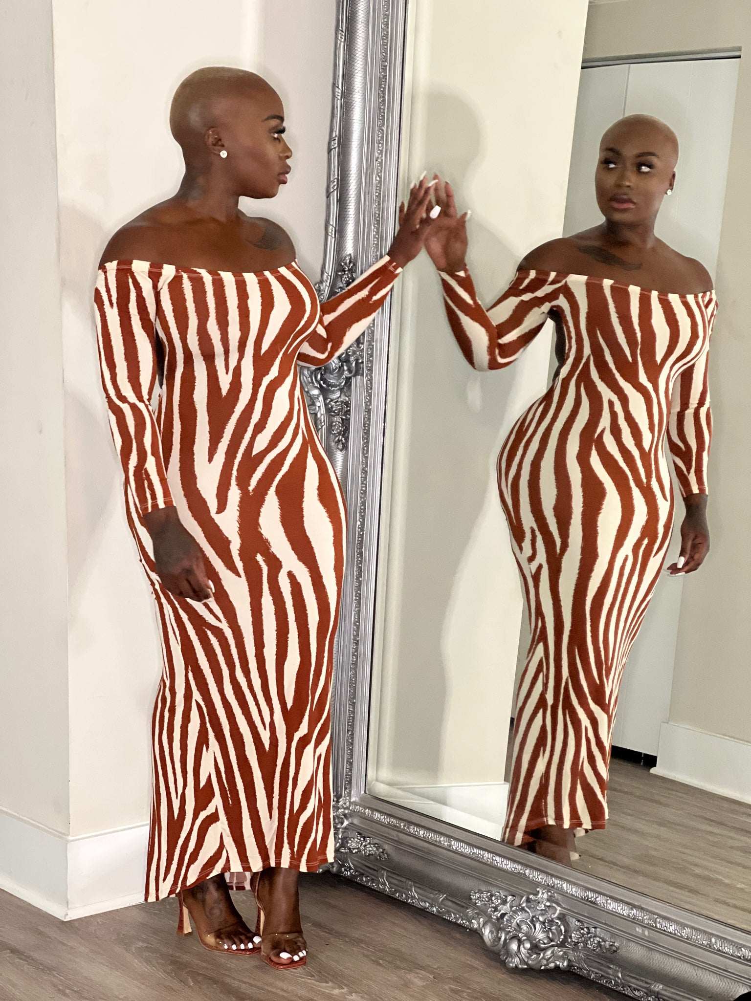 Rust Daring Body Dress