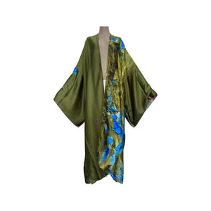 Luxe Kimono Olive Blue Pre Order