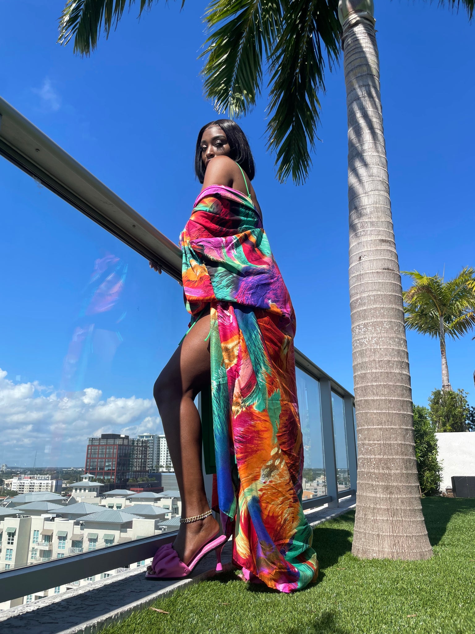 Luxe Vacation Kimono Mardi Gras Pre Order