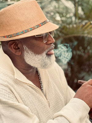 Paisley Print Small Brim Fedora