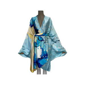 Luxe  Kimono Cardigan Blue Nude Pre Order