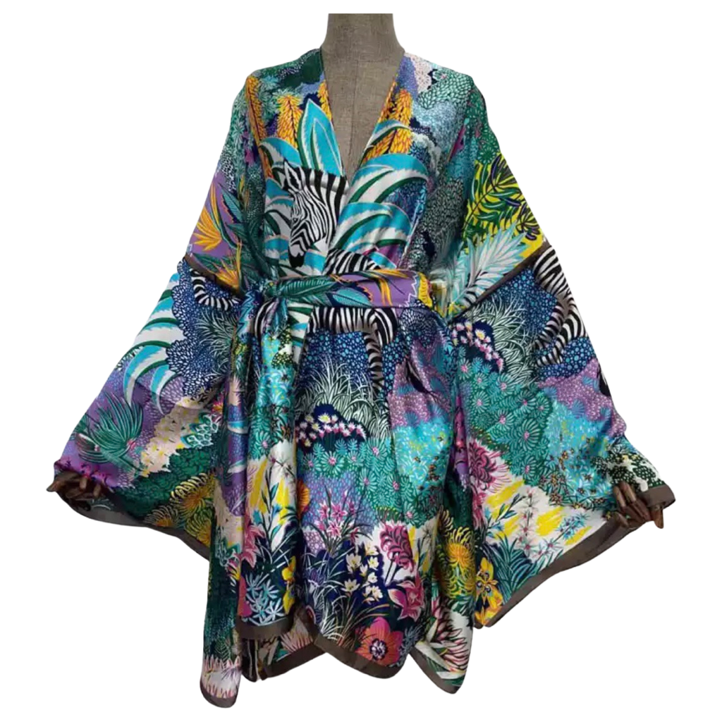 Luxe Kimono Cardigan Purple Black White  Pre Order