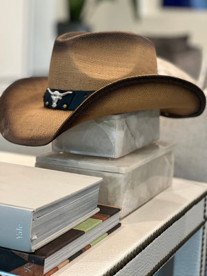 Brown Black Silver Cowboy Hat